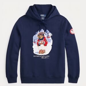 NWT Polo Ralph Lauren Team USA Polo Bear 2026 Milano Olympic Hoodie, Size Small
